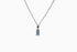 Ameya अमेय | Blauer Topas | Halskette | Silber | Rhodiniert